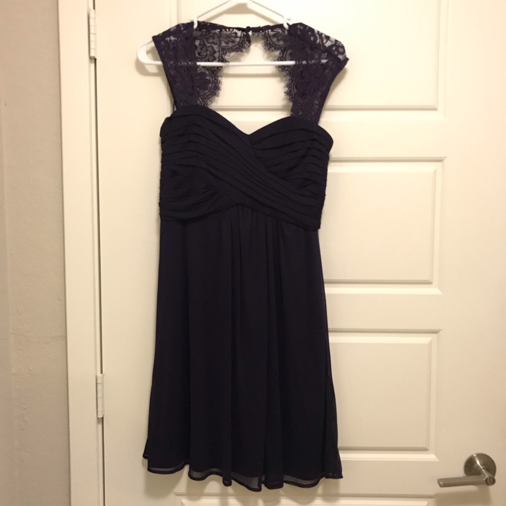 Purple lace dress